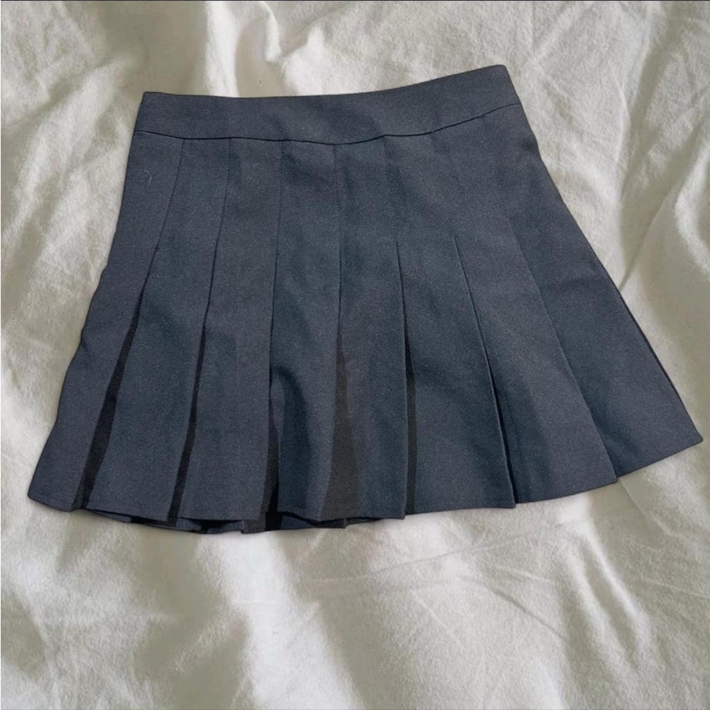 black pleated skirt❤︎𐙚
